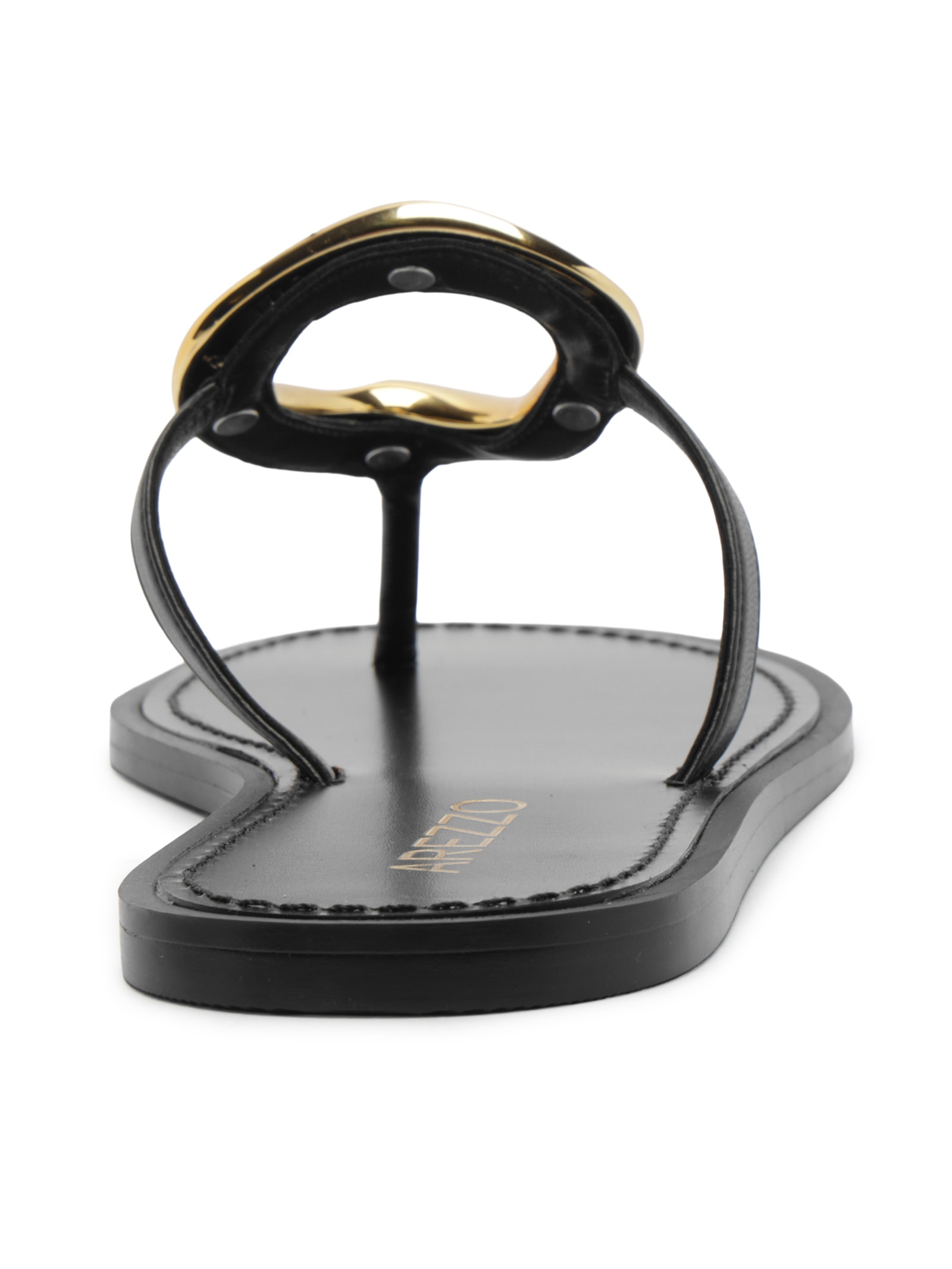 Sandália Feminina Rasteira Eco Fontana Preto Arezzo