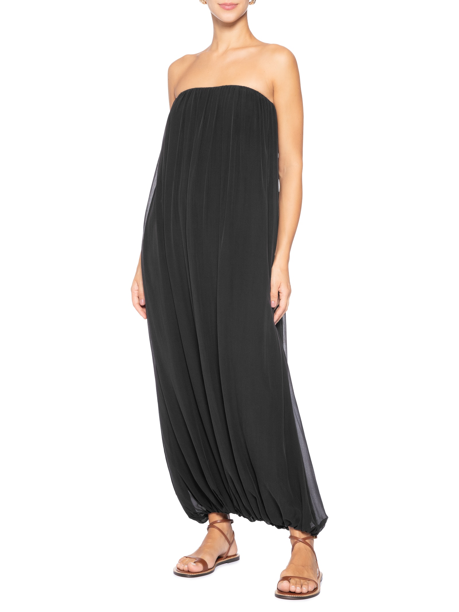 Sandália Feminina Rasteira Em Couro Marrom '2Essential