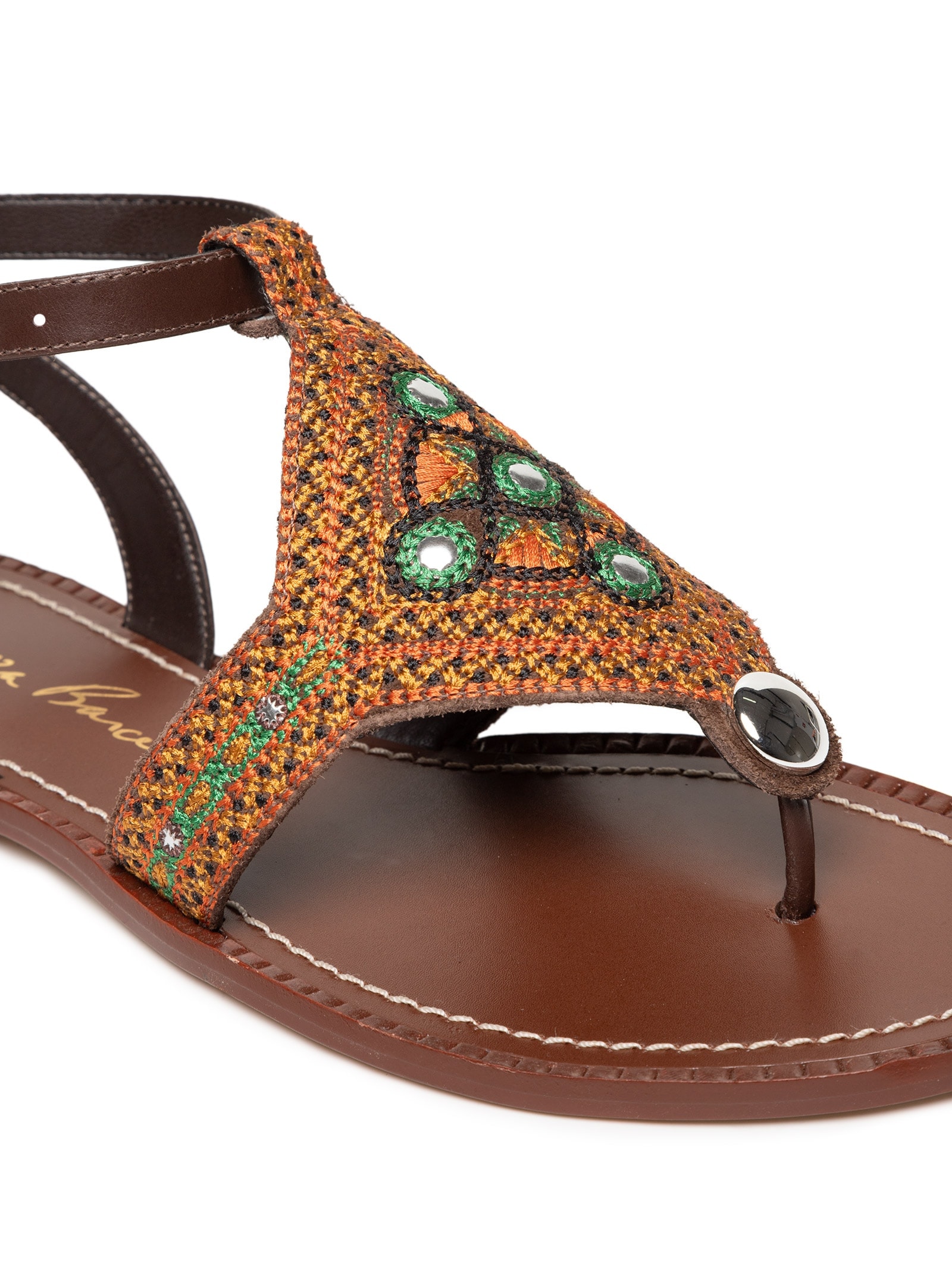 Sandália Feminina Rasteira Panama Camurça Specchio Marrom Luiza Barcelos