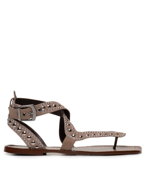 Sandália Feminina Rasteira Salermo – Marrom