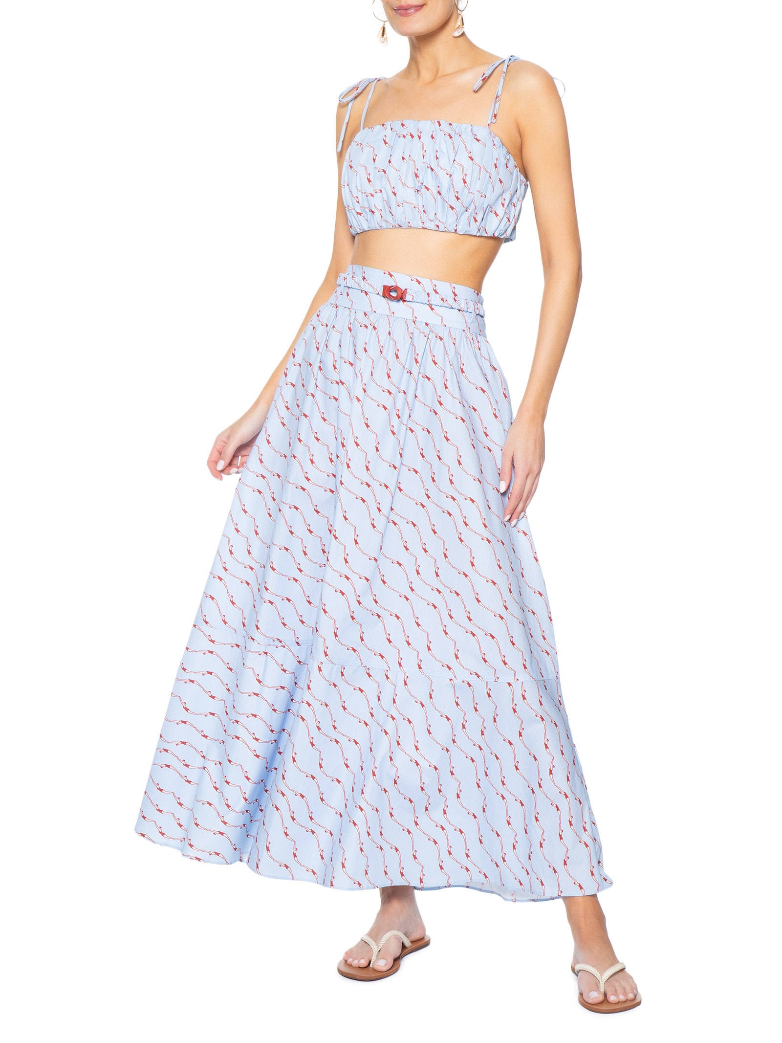 Sandália Feminina Rasteira Slim Branco Anacapri