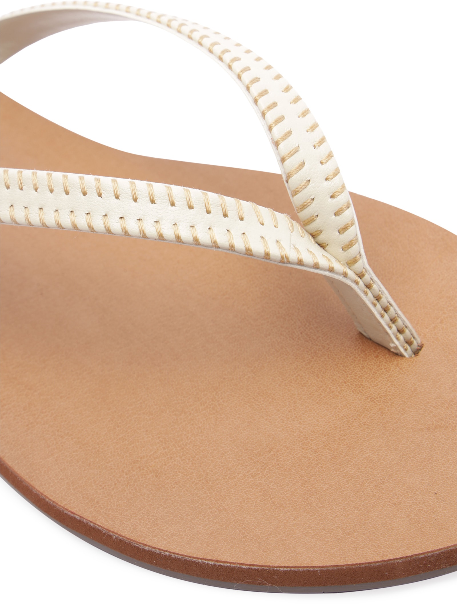 Sandália Feminina Rasteira Slim Branco Anacapri
