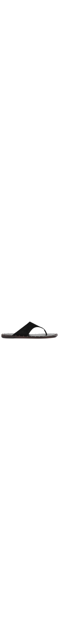Sandália Feminina Rasteira Studs - Preto