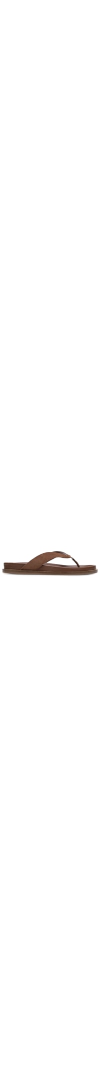 Sandália Feminina Rasteira Suede Walnut - Marrom