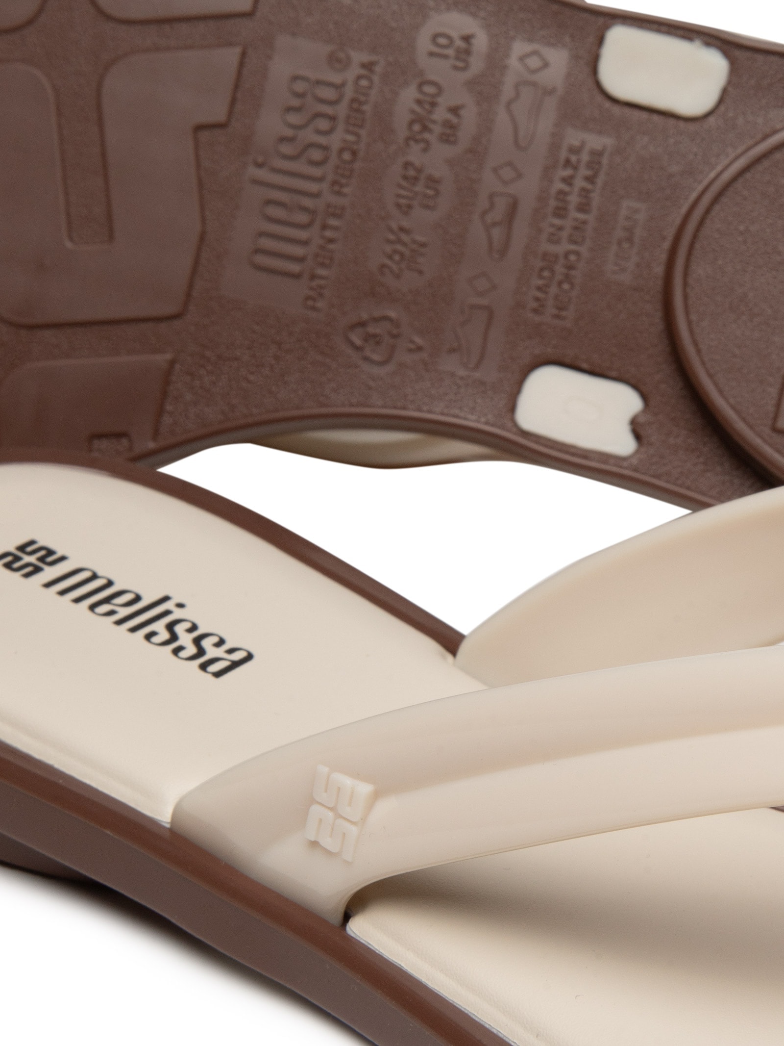 Sandália Feminina Rasteira Wave Flip Flop AD Marrom Melissa