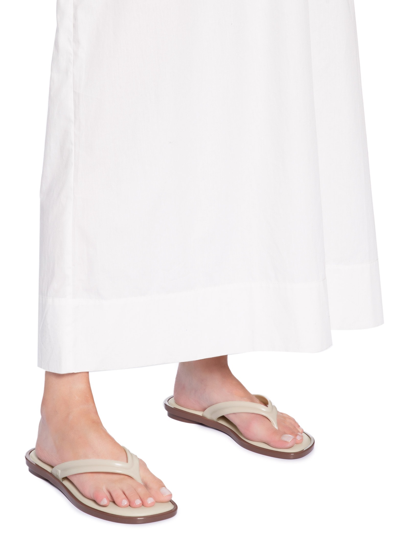 Sandália Feminina Rasteira Wave Flip Flop AD Marrom Melissa