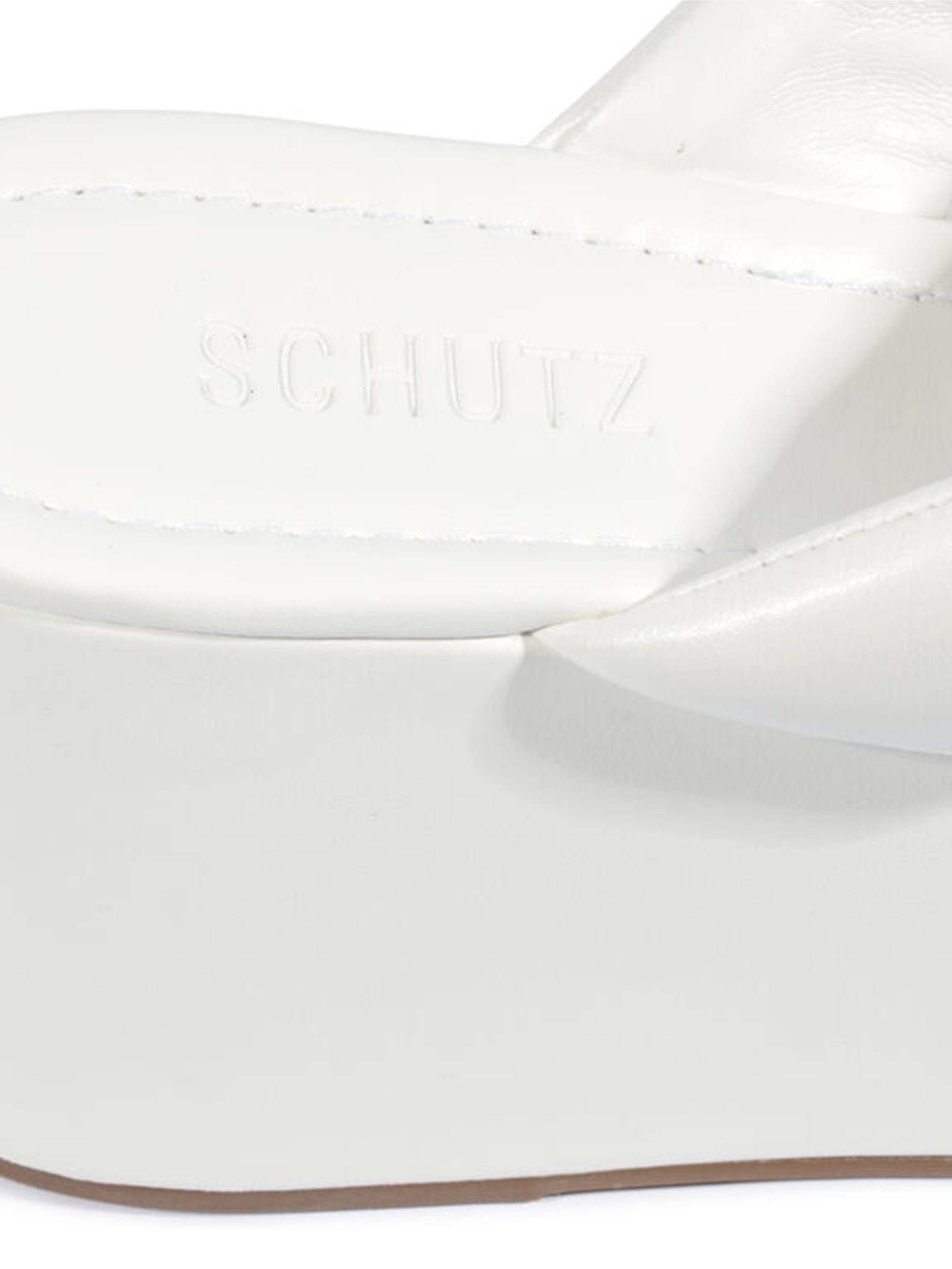 Sandália Feminina Salto Alto Ecowear Branco Schutz