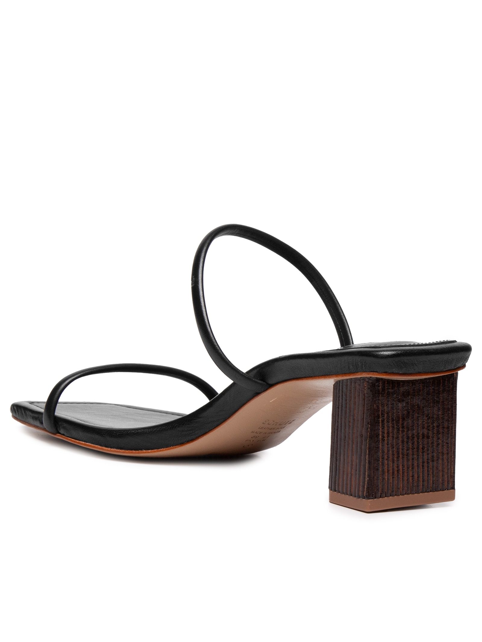 Sandália Feminina Salto Atanado Prime Preto Schutz + Nati Vozza