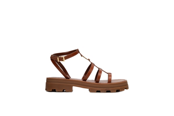 Sandália Feminina Salto Baixo Atanado Prime - Marrom