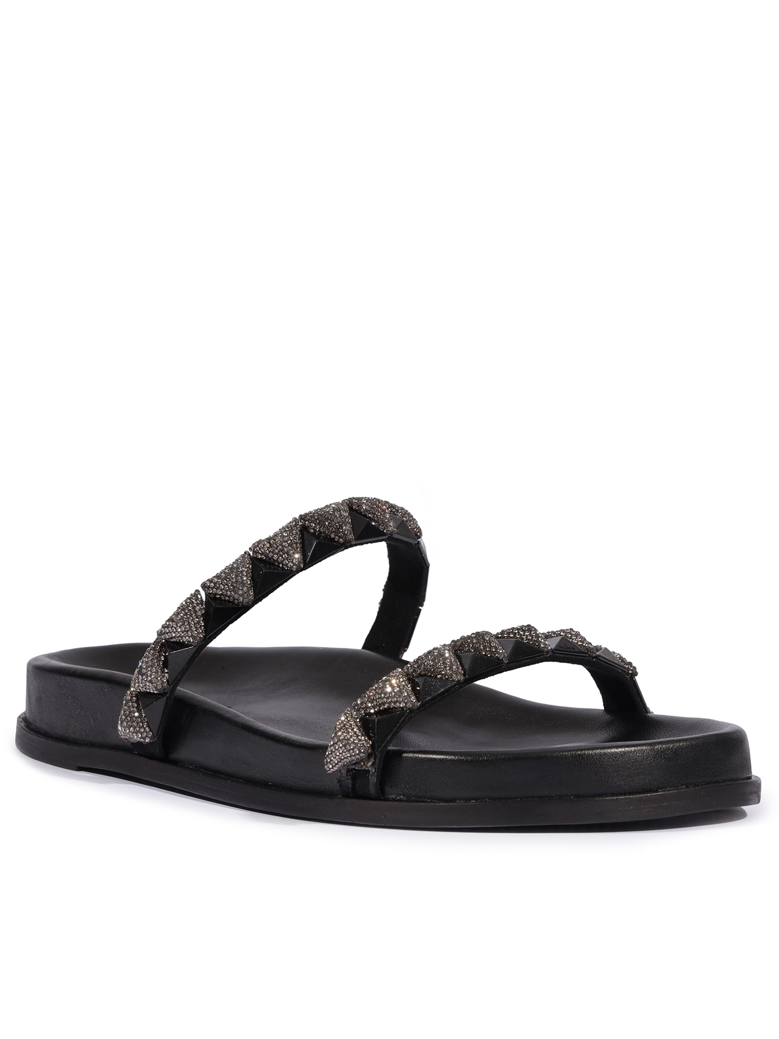 Sandália Feminina Salto Baixo Preto Schutz