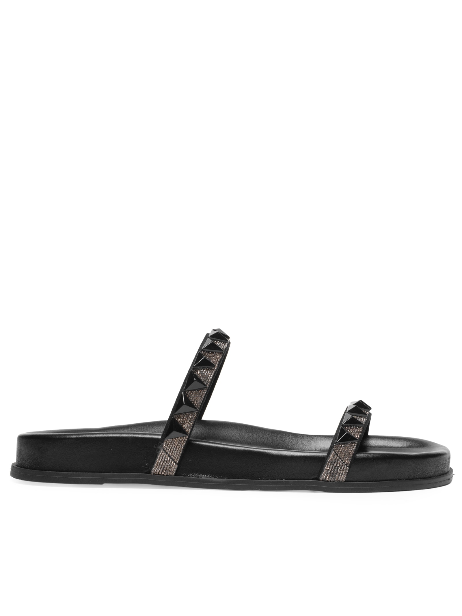 Sandália Feminina Salto Baixo Preto Schutz