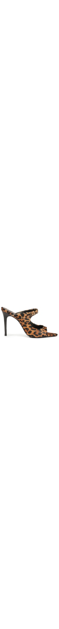 Sandália Feminina Salto Fino Alto Couro - Animal Print