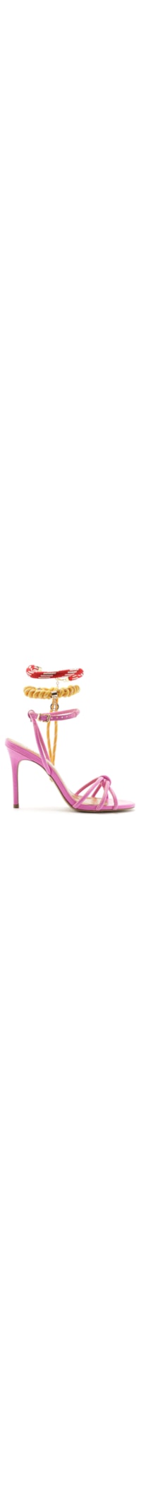 Sandália Feminina Salto Fino Custom Anklet - Rosa