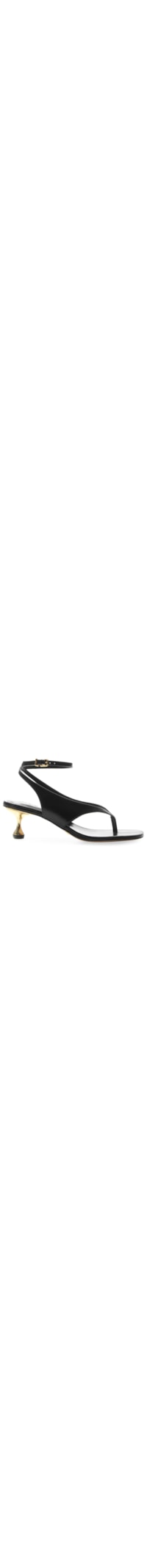 Sandália Feminina Salto Fino Médio - Preto