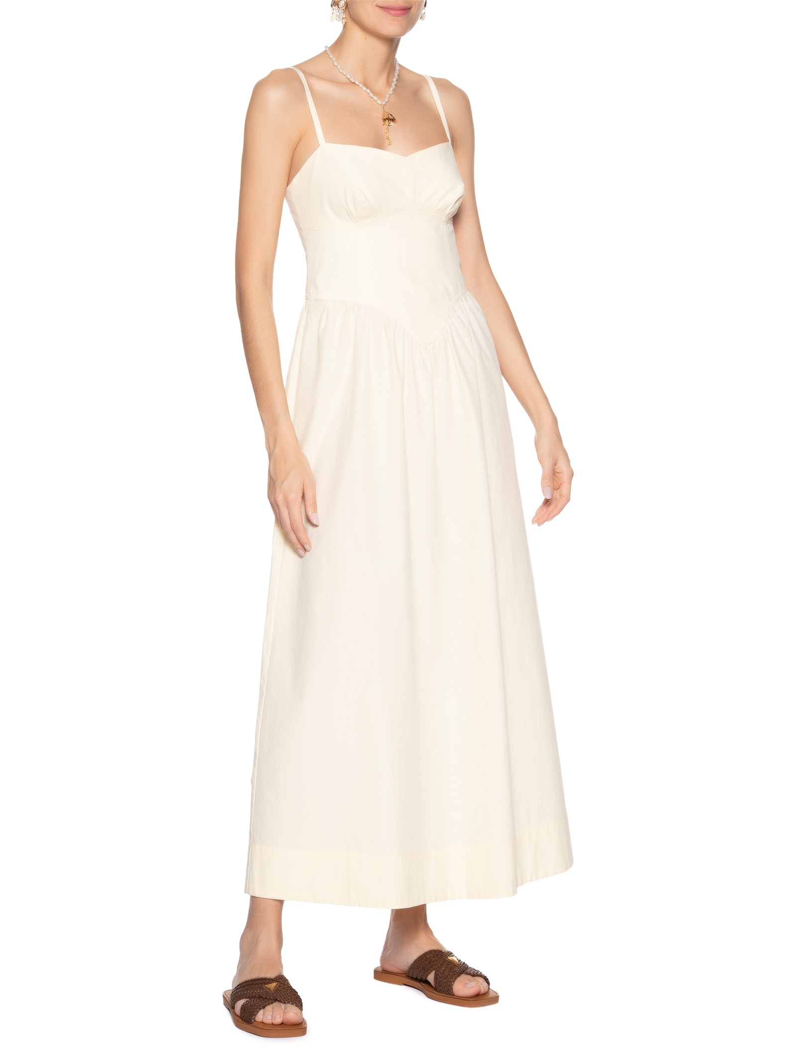 Sandália Feminina Salto Rasteiro Marrom Schutz