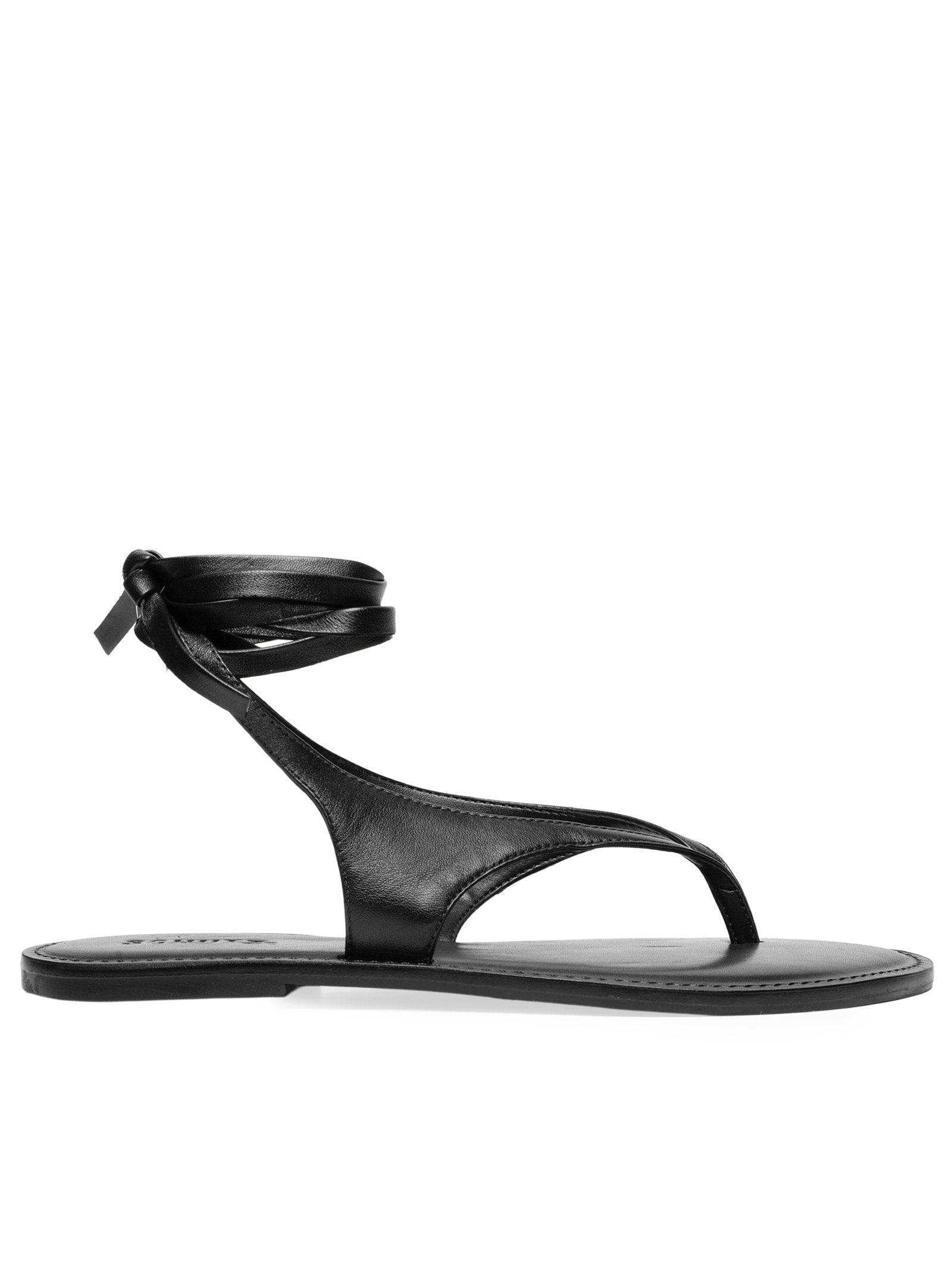 Sandália Feminina Salto Rasteiro Preto Schutz