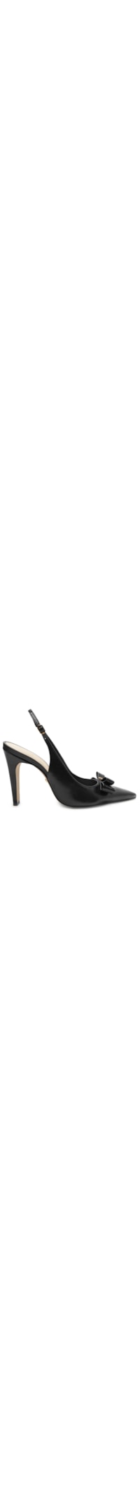 Sandália Feminina Scarpin Slingback Laço - Preto