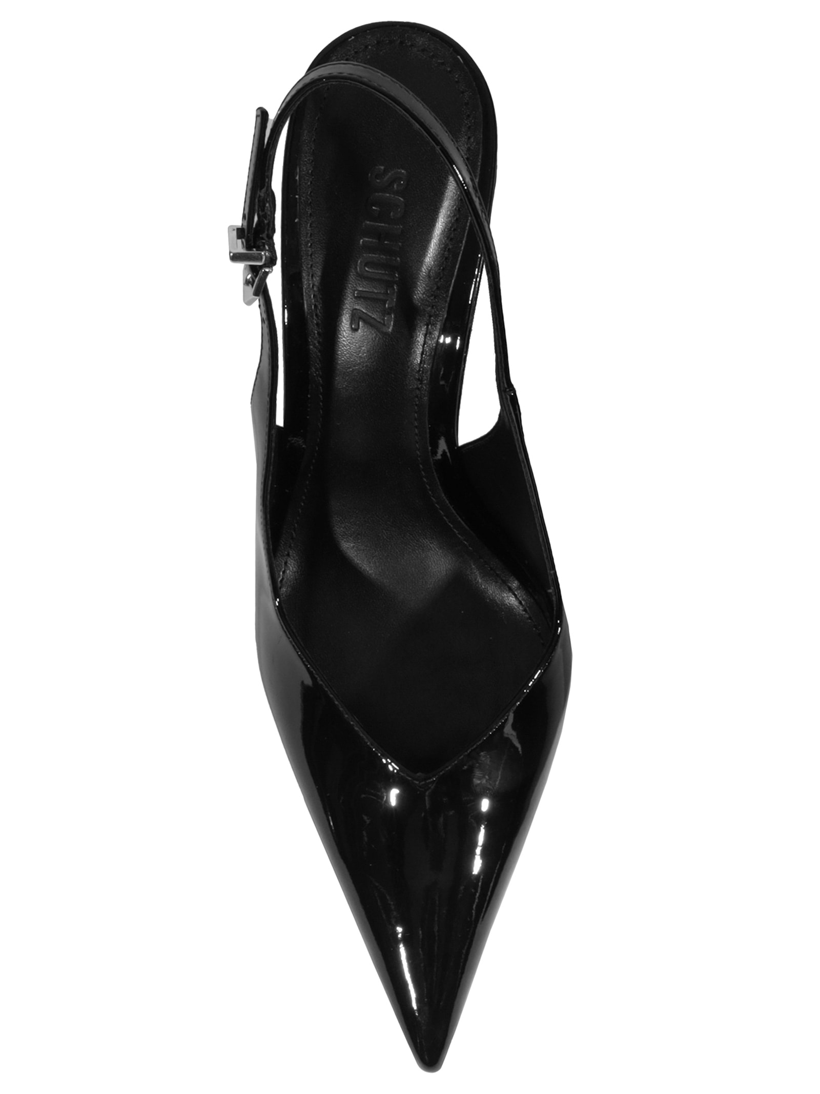 Sandália Feminina Siena Buckle Verniz Preto Schutz