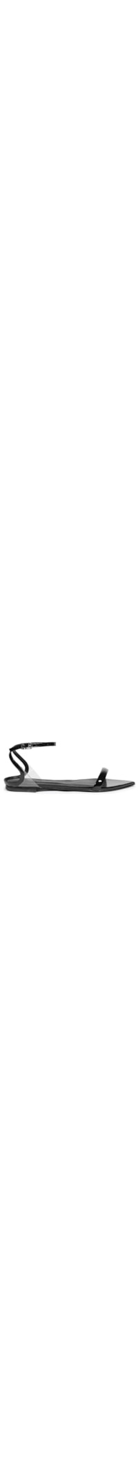 Sandália Feminina Skye Flat Couro - Preto
