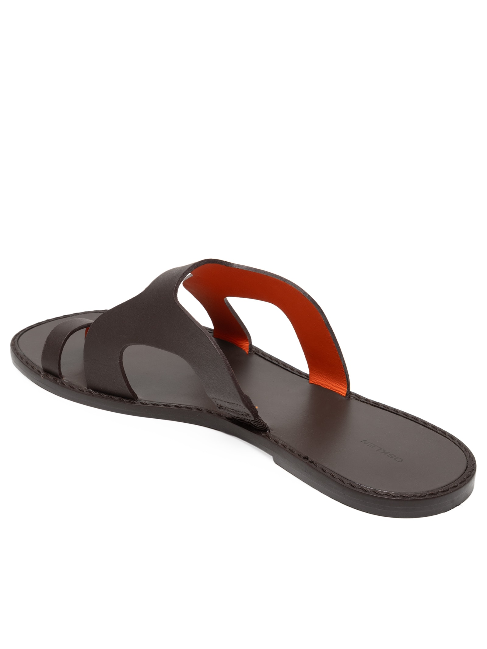 Sandália Feminina Slide Calçadão – Marrom Osklen
