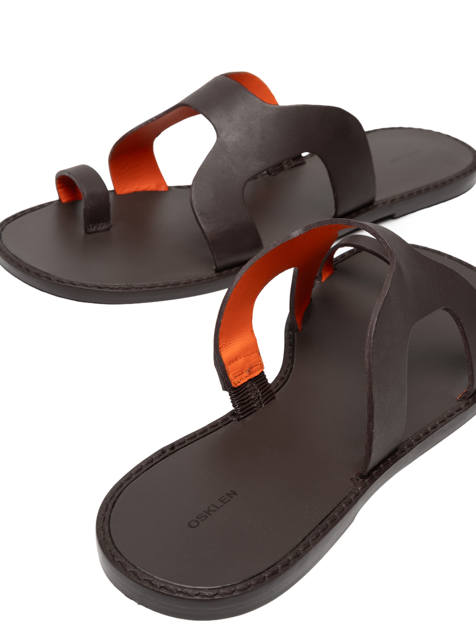 Sandália Feminina Slide Calçadão – Marrom Osklen