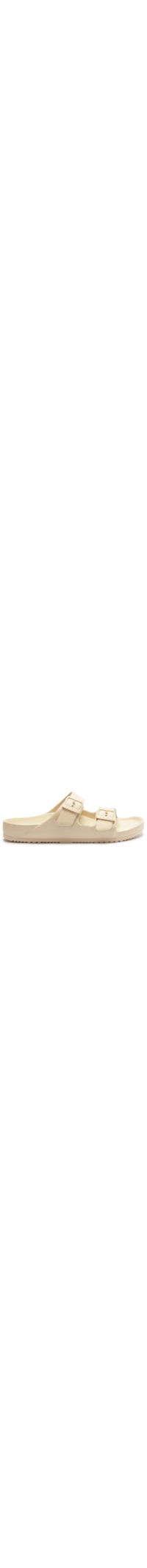 Sandália Feminina Slide Flatform Tiras - Off White