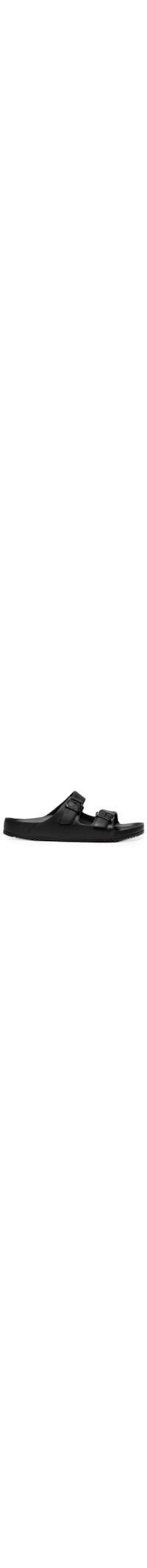 Sandália Feminina Slide Flatform Tiras - Preto