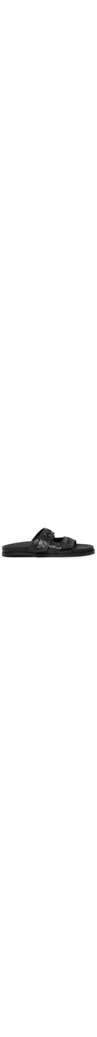 Sandália Feminina Slide Tiras Pirarucu - Preto