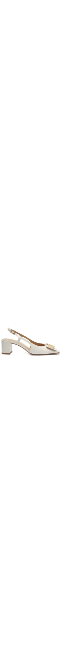 Sandália Feminina Slingback Verniz - Branco