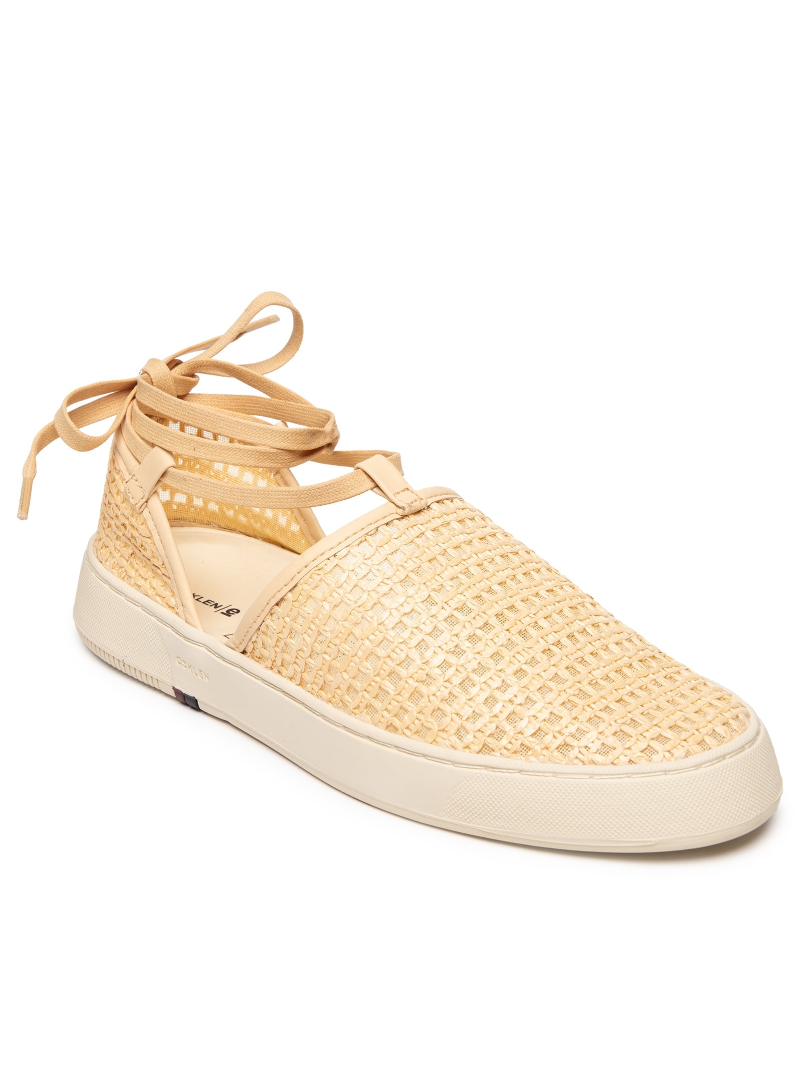 Sandália Feminina Soho Tela Ráfia Bege Osklen