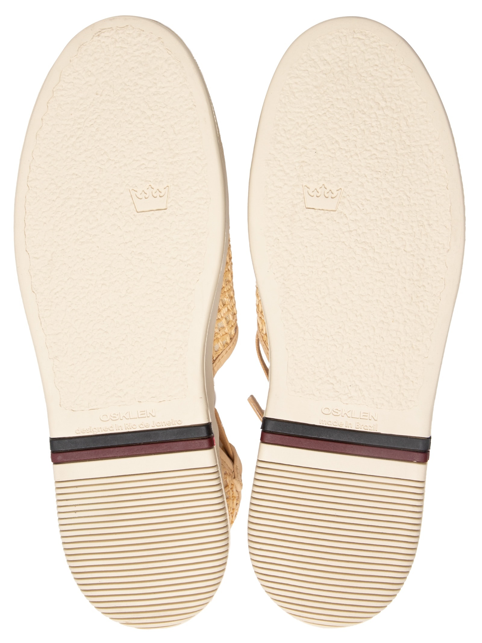 Sandália Feminina Soho Tela Ráfia Bege Osklen