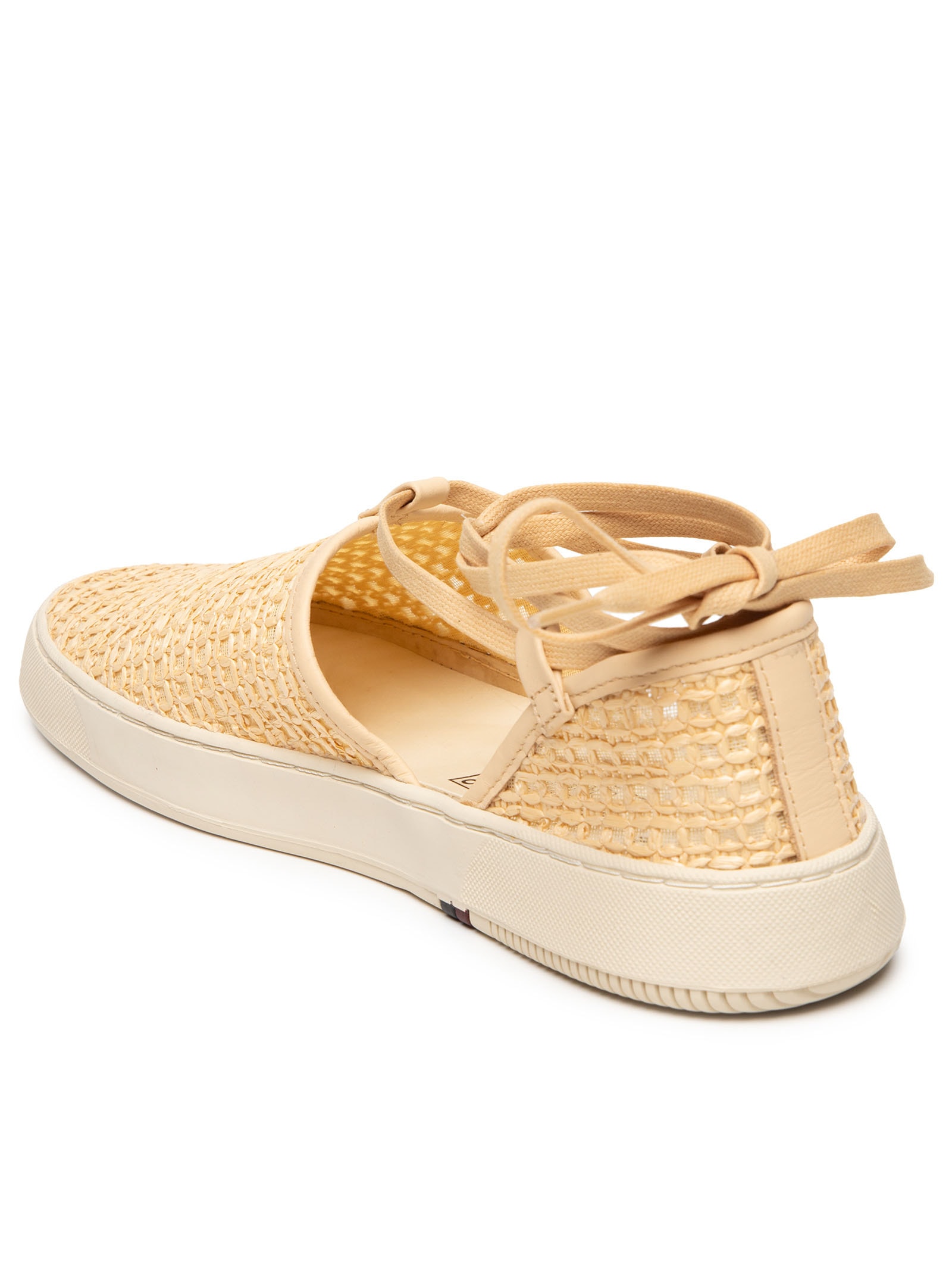 Sandália Feminina Soho Tela Ráfia Bege Osklen