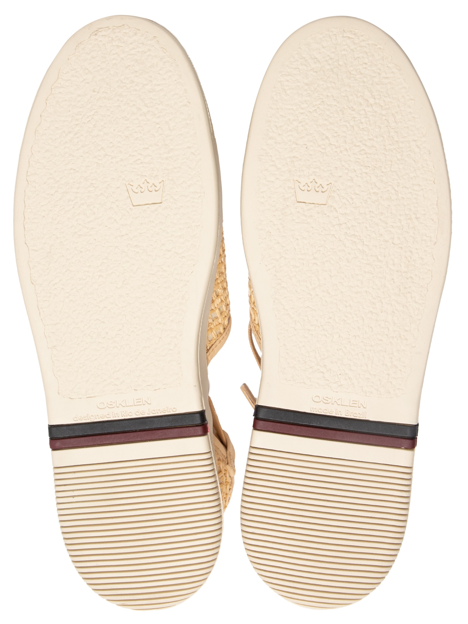 Sandália Feminina Soho Tela Ráfia Bege Osklen