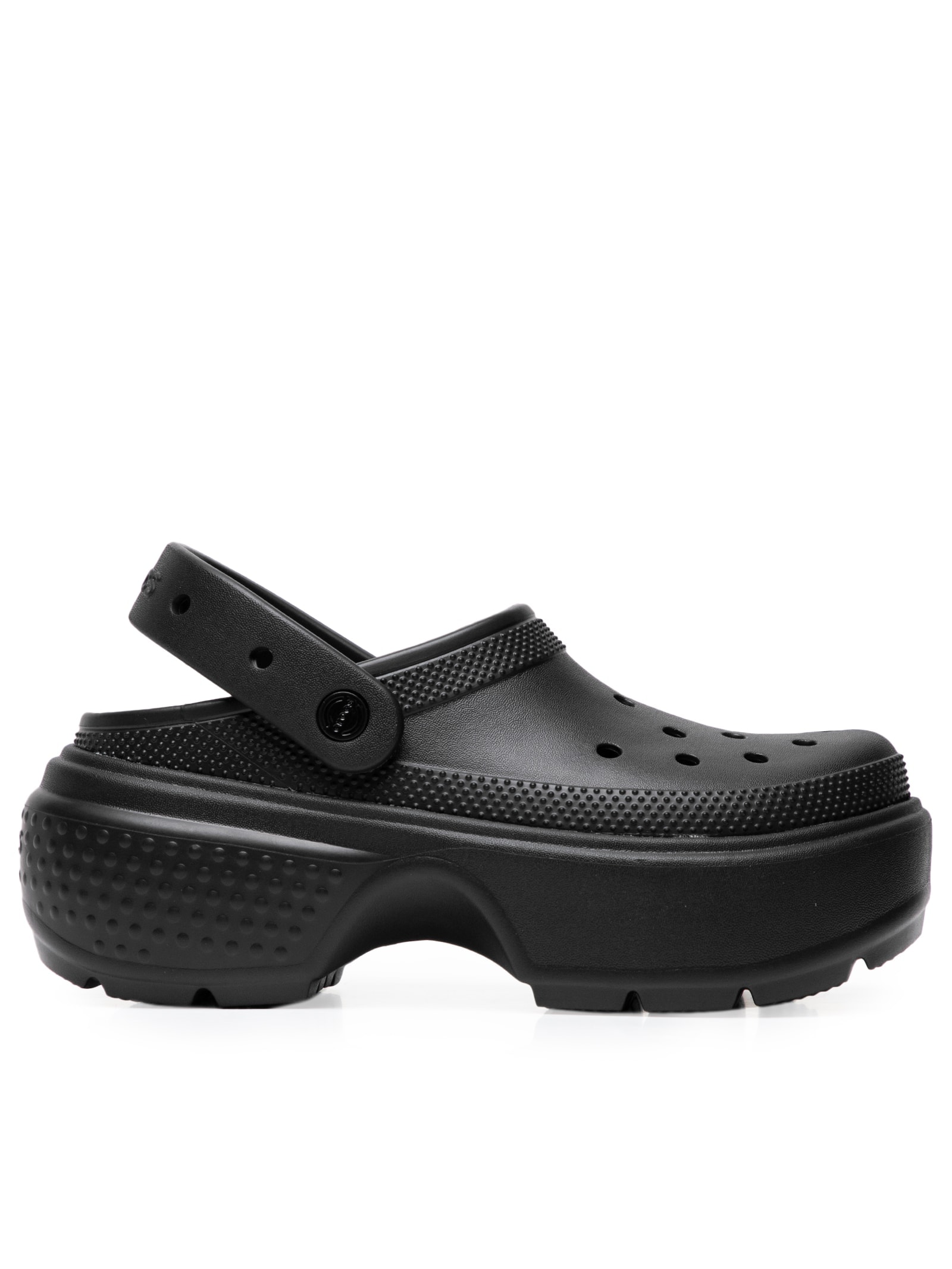 Crocs - Sandália Feminina Stomp Clog - Preto Crocs - Sandália Feminina Stomp Clog - Preto