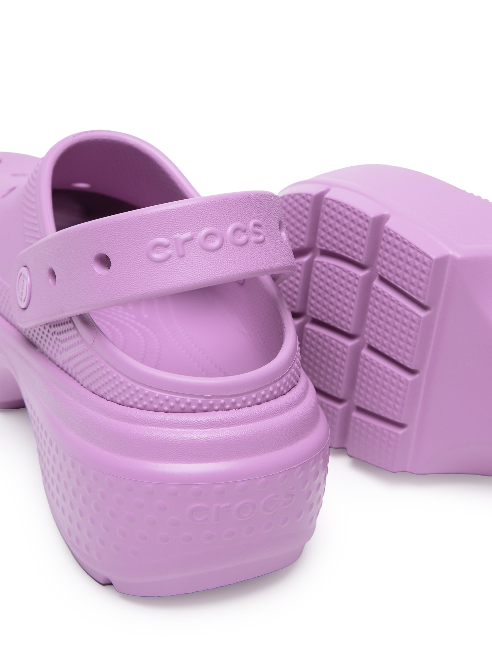 Sandália Feminina Stomp Clog Rosa Crocs