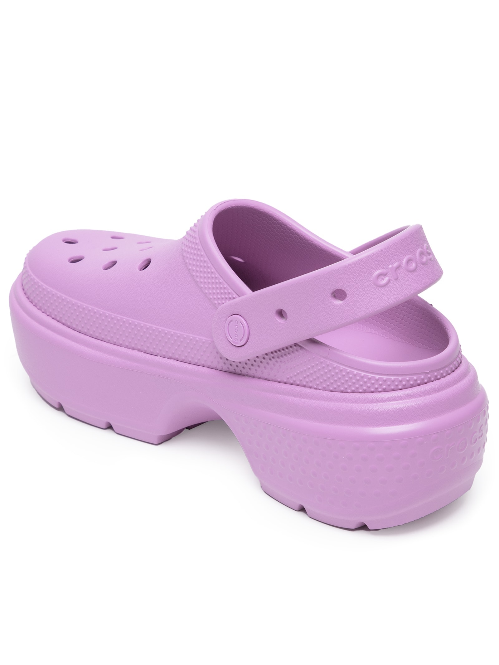 Sandália Feminina Stomp Clog Rosa Crocs