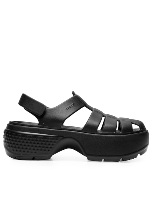 Sandália Feminina Stomp Fisherman - Preto