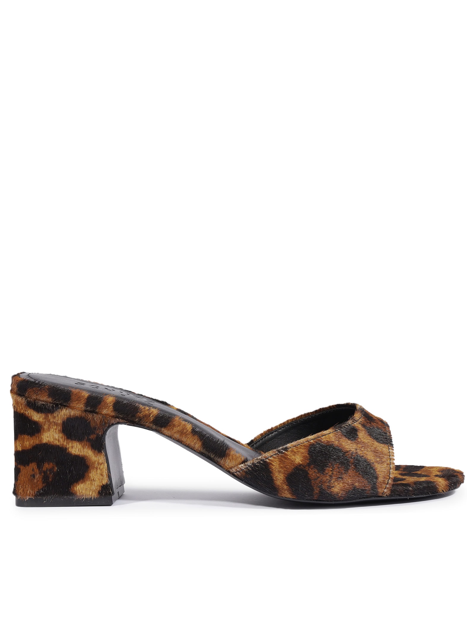 Sandália Feminina Tamanco Baixo Animal Print Schutz