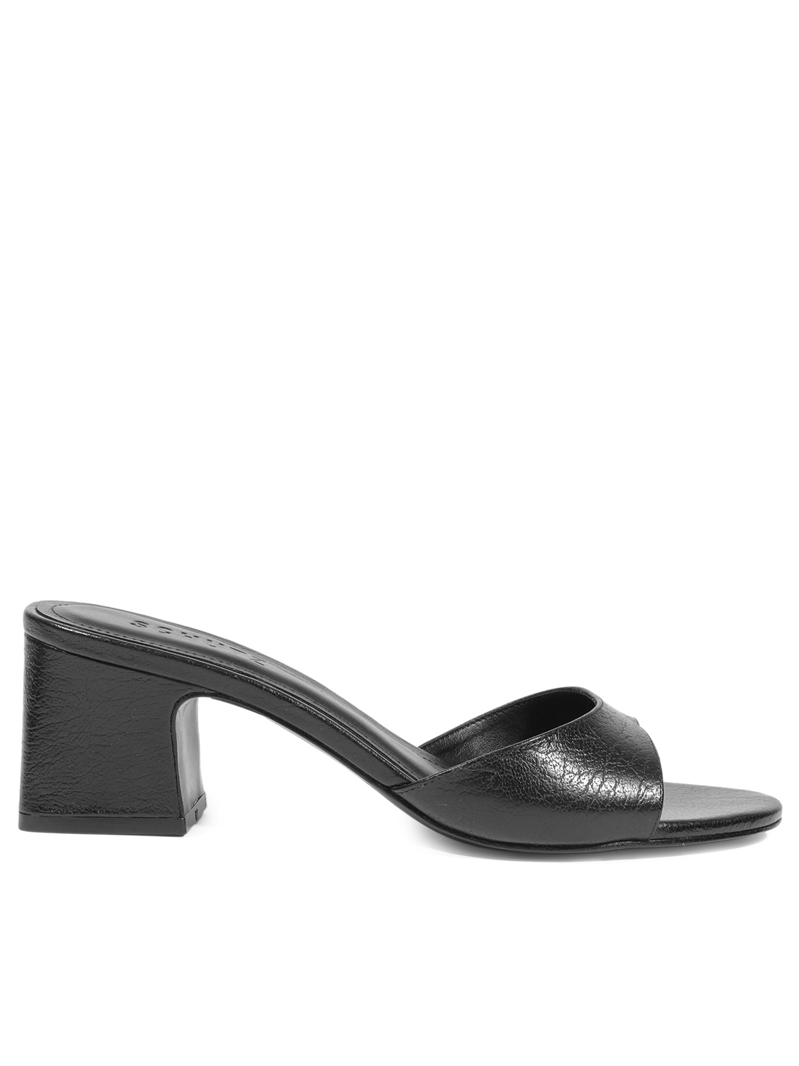 Sandália Feminina Tamanco Baixo Preto Schutz