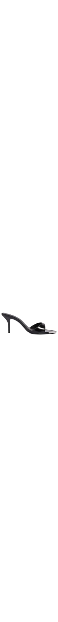 Sandália Feminina Tamanco Mule Couro - Preto