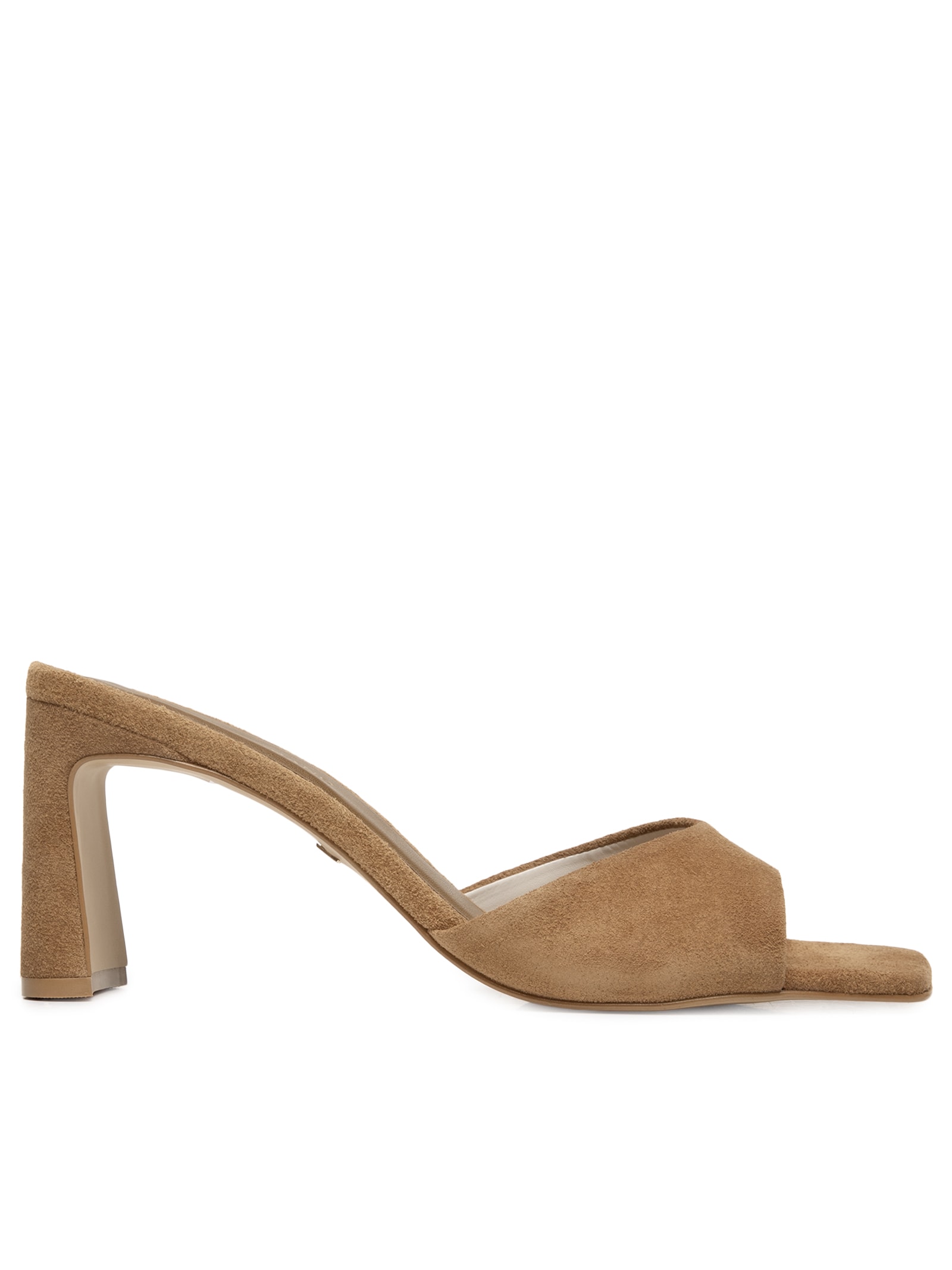 Sandália Feminina Tamanco Suede Saddle – Marrom Carrano