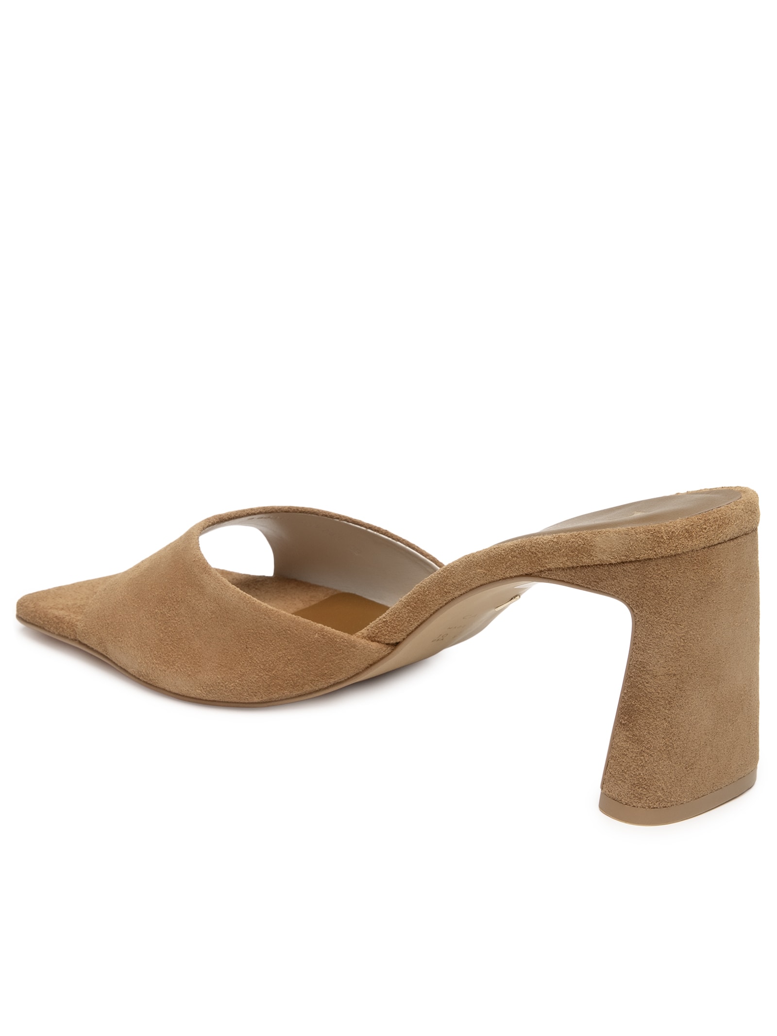 Sandália Feminina Tamanco Suede Saddle – Marrom Carrano