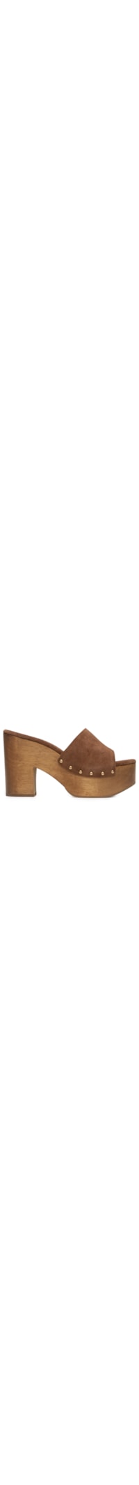Sandália Feminina Tamanco Suede Walnut – Marrom