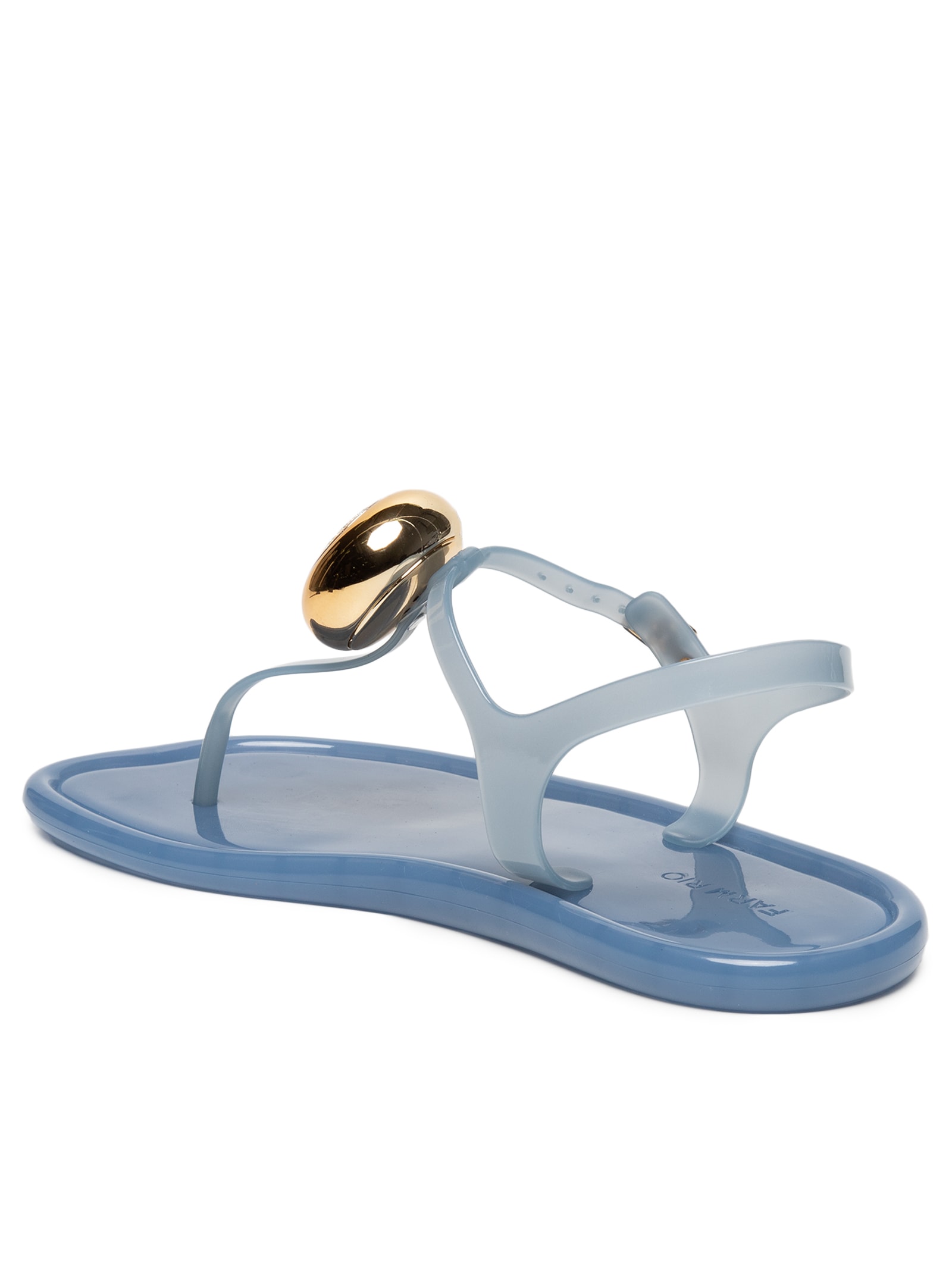Sandália Feminina Tira Pvc 65 A Azul Farm Rio