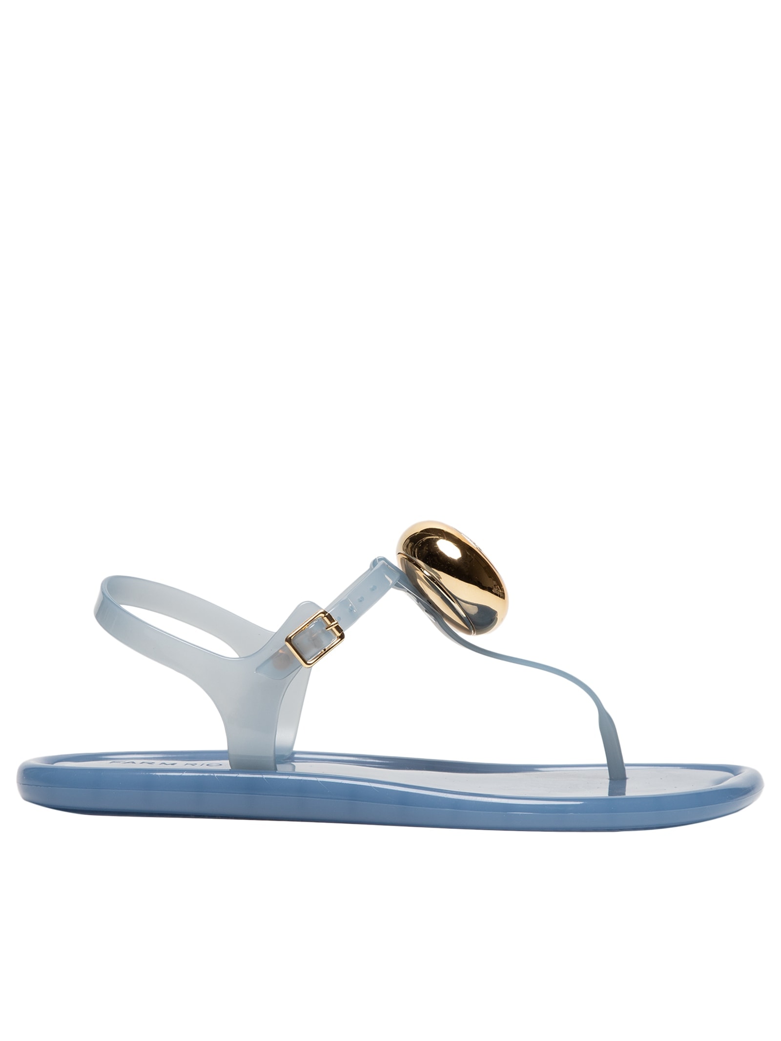 Sandália Feminina Tira Pvc 65 A Azul Farm Rio