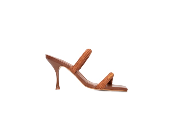 Sandália Feminina Tiras De Corda - Marrom