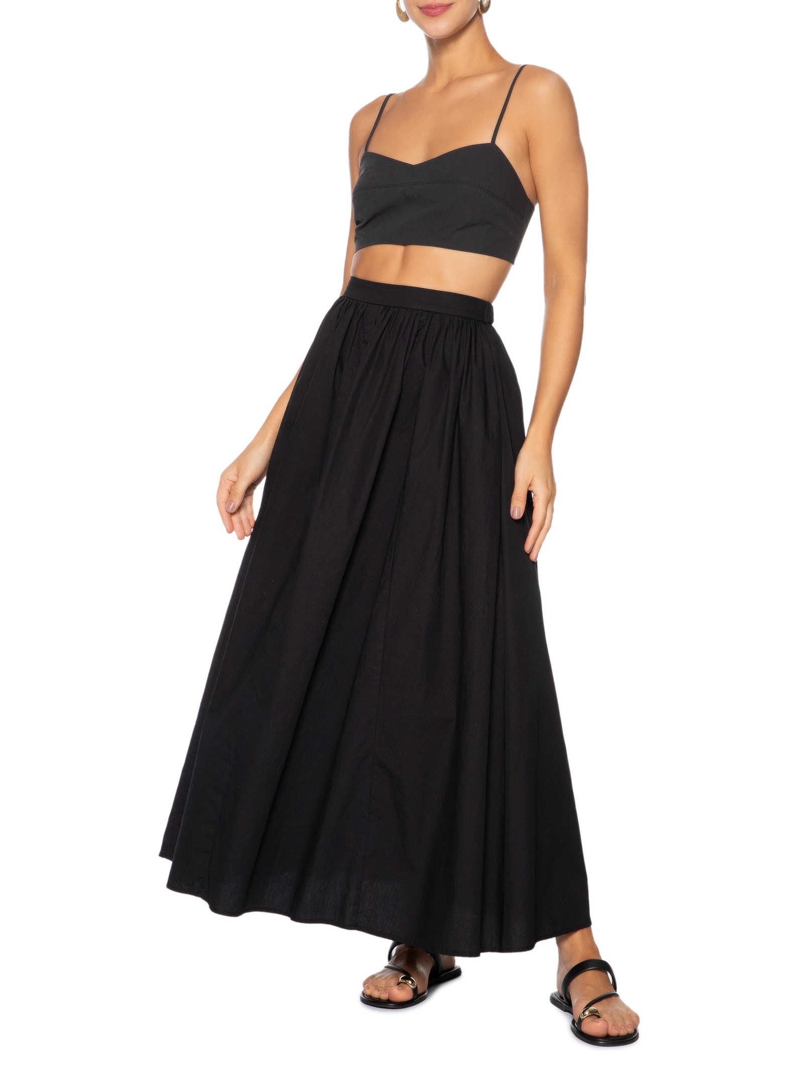 Sandália Feminina Tiras Finas Preto Arezzo