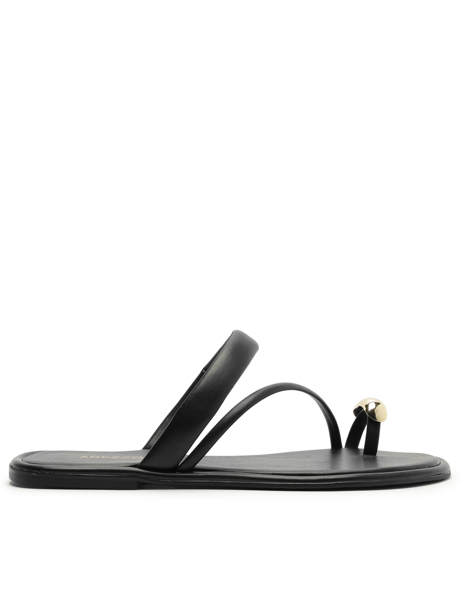 Sandália Feminina Tiras Finas Preto Arezzo
