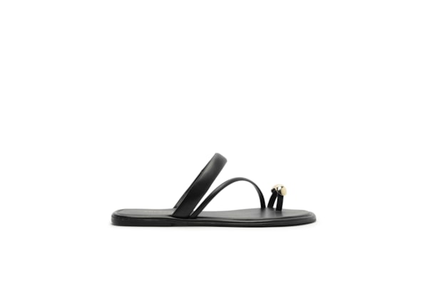 Sandália Feminina Tiras Finas - Preto