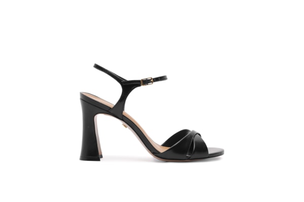 Sándalia Feminina Tourino Leather - Preto